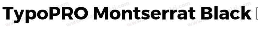 TypoPRO Montserrat Black 语言英文字体转换